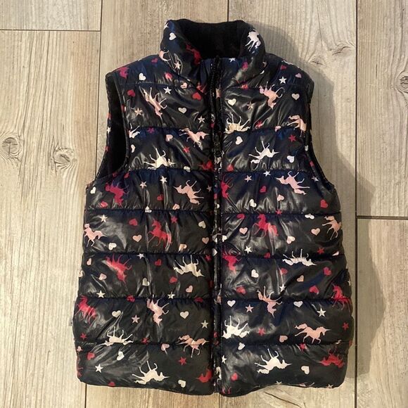 Girls Medium Epic Thread Faux Fur Lined Zip Up Vest Size Medium - Picture 1 of 5